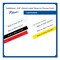 Brother P-Touch 0.35 in. x 26.2 ft. TZe Standard Adhesive Laminated Labeling Tape - Black on Clear